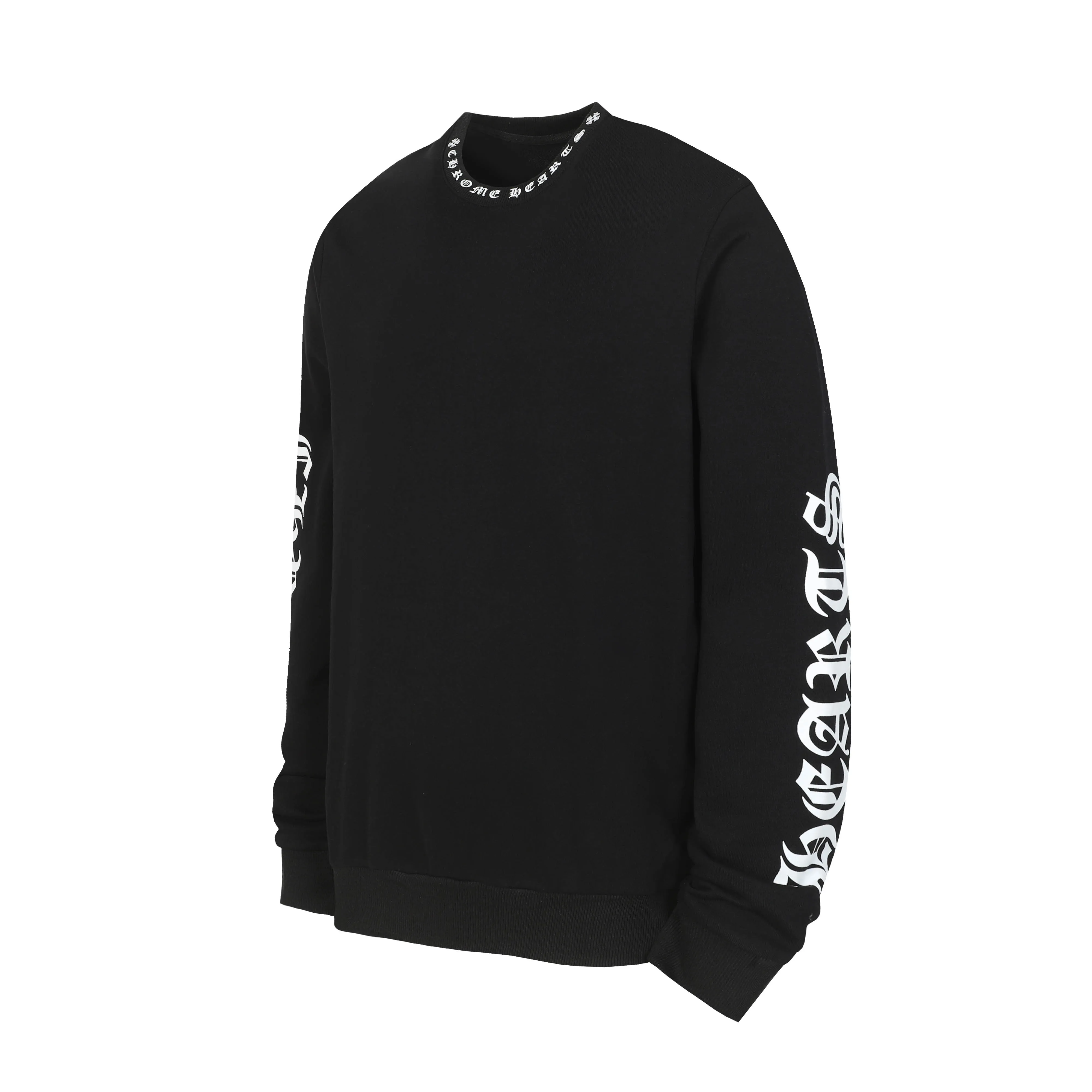 P210 Round neck sweatshirt. Remember to remark sweatshirt when ordering #Y2903 Cross-border running quantity model. Please do not place an order if you pursue perfection. -Chrome Hearts/Chrome Hearts 23ss Sanskrit printed popular round neck sweatshirt -High weight, high density and high quality. The wool is soft, delicate and skin-friendly. Soft and silky to the touch. Excellent warmth and skin-friendliness. -Colour: black white -Size: S M L XL